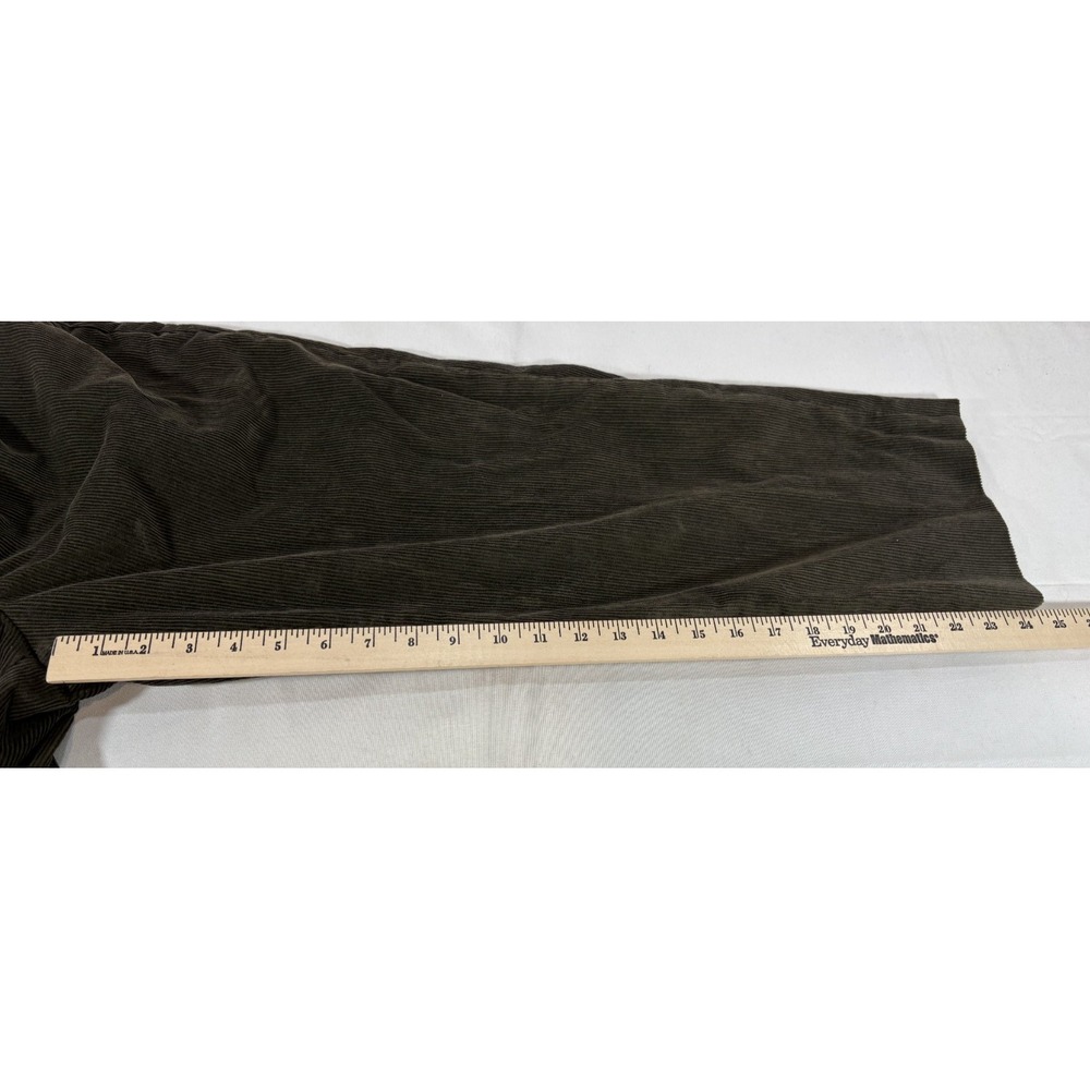VTG Lands' End Corduroy Pants 30 Regular Men's (Cropped? READ) Olive Green Pants - Picture 10 of 10